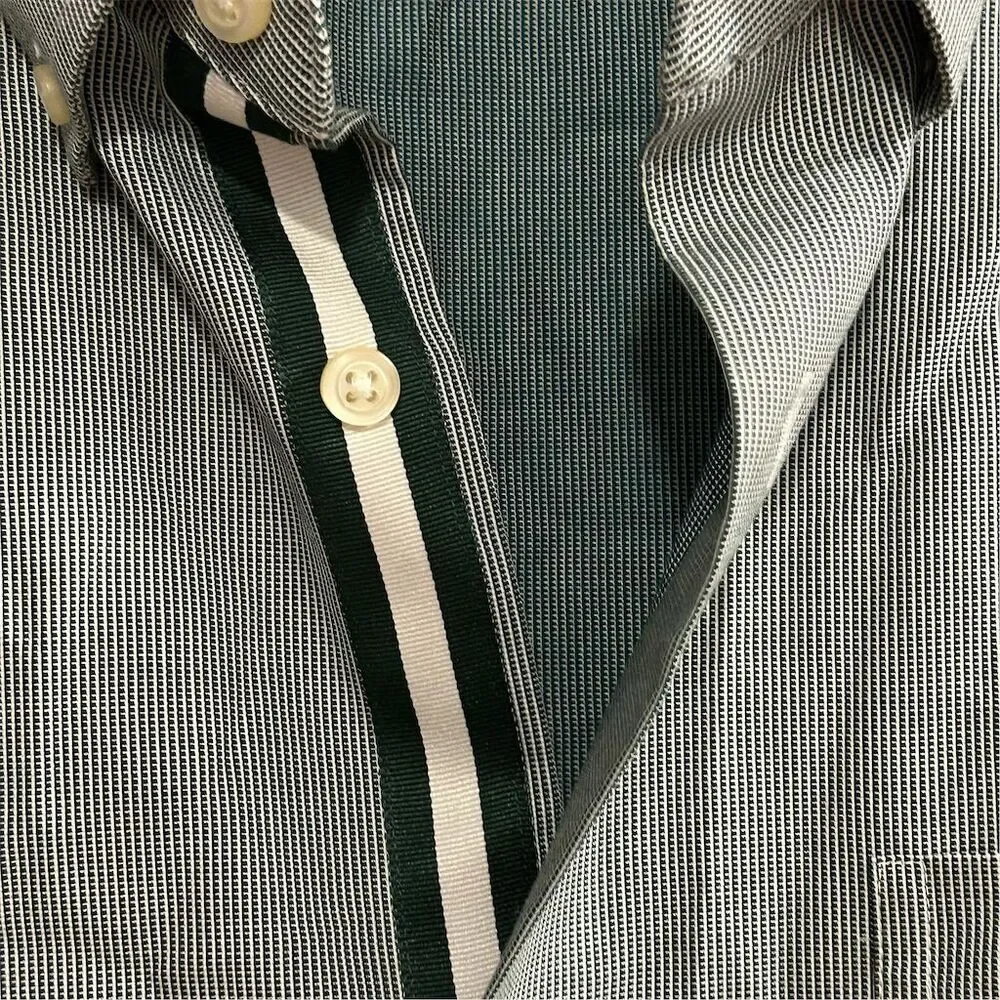 Banana Republic Men's‎ XL Green Slim Fit Non-Iron Dress Shirt Long Sleeve